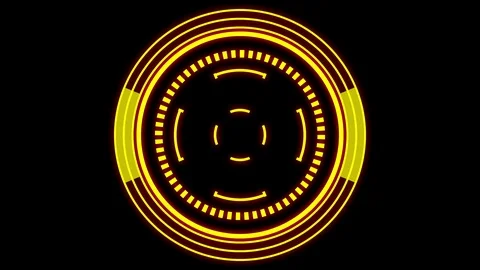 HUD element - futuristic loading pending screen, loopable parts, alpha mask i Stock Footage 108298341