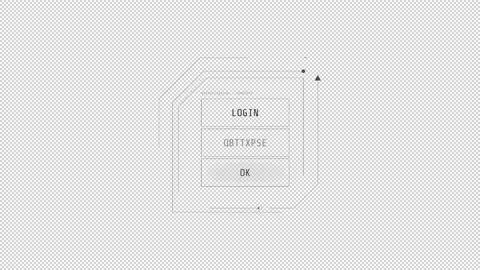 HUD element password entry - window for authorization. Stock Footage 244947926