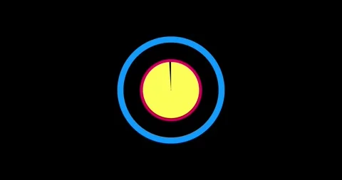 HUD element strokes in circle seamless loop render. Display loading data analysi Stock Footage 336669012