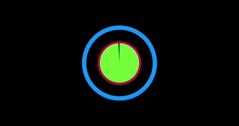 HUD element strokes in circle seamless loop render. Display loading data analysi Stock Footage 336669013
