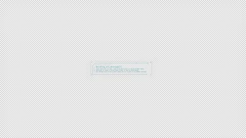 HUD element - text block with message decoding animation. Video stock 241503079