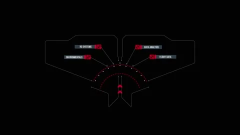 HUD elements 30 Video stock 221893146