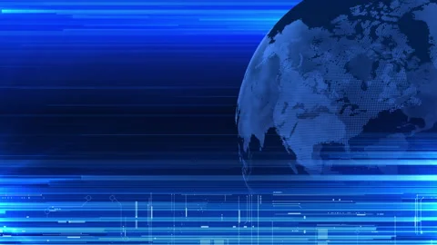 HUD Elements And Globe Background Stock Footage 166911089