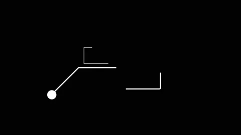 HUD elements animation 4k. Alpha Luma Matte Video stock 136516777