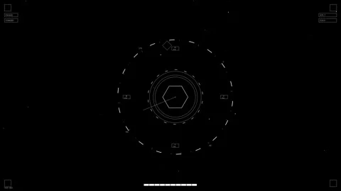 Hud elements animation designed for web designers and sci-fi video editors .. Stock Footage 326513773