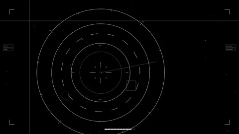 Hud elements animation showing circular patterns for web designer and sci-f.. Stock Footage 326512345