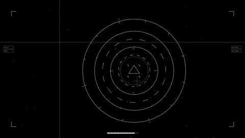 Hud elements animation for web design and sci fi video editing with circles.. Video stock 326512332