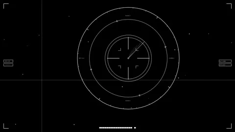 Hud elements animation for web designer and sci fi video cutter focusing on.. Stock Footage 326526728