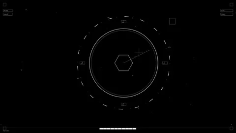 Hud elements animation for web designers and sci-fi video editors showcasin.. Video stock 326513528