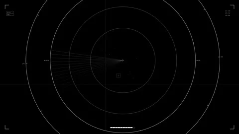 Hud elements animation for web designers and sci-fi video creators in a dar.. Video stock 326522670