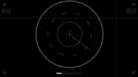 Hud elements animation for web designers and sci-fi video creators showcasi.. Stock Footage 326528124