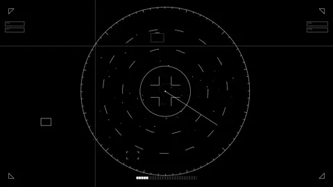 Hud elements animation for web designers and sci-fi video editors in black .. Stock Footage 326528146