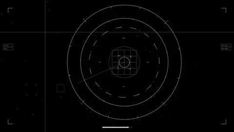 Hud elements animation for webdesign and sci-fi video editing with circular.. Stock Footage 326512302
