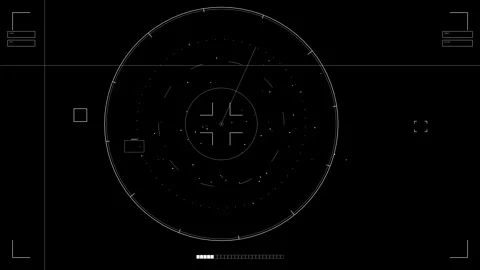 Hud elements animation for webdesigner and sci-fi video cutter showcasing c.. Stock Footage 326528148