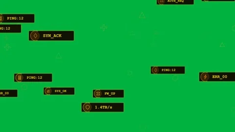 HUD elements appearing, drifting inward on transparent canvas, stabilizing Stock Footage 333972392