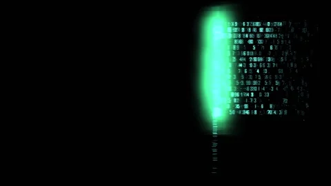 HUD elements. Data Scanner. Cyberspace. Digital technology. 25 fps Stock Footage 163401255