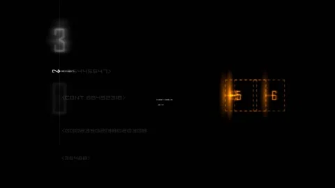 HUD elements. Digital networking. Future technology. Cyberspace. 25 fps Stock Footage 163333081