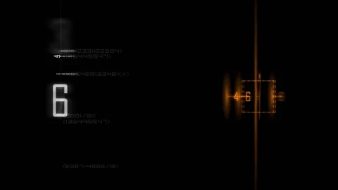 HUD elements. Digital networking. Future technology. Cyberspace. 23,98 fps Stock Footage 163333085