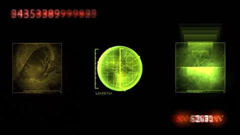 HUD elements. Digital networking. Future technology. Cyberspace. 25 fps Stock Footage 163341272