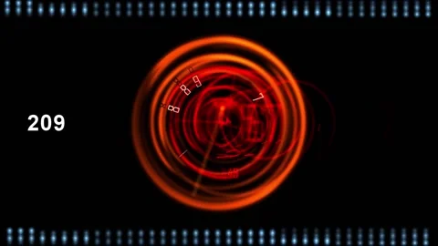 HUD elements. Digital networking. Future technology. Cyberspace. 23,98 fps Stock Footage 163356579