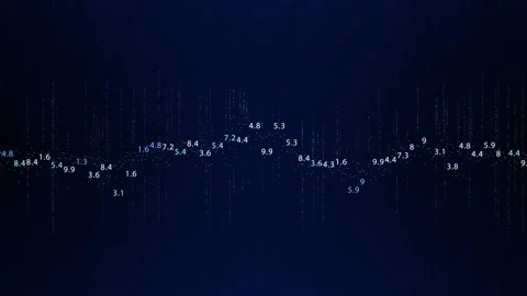 HUD Equalizer diagram.Abstract Technological template Video stock 137604969