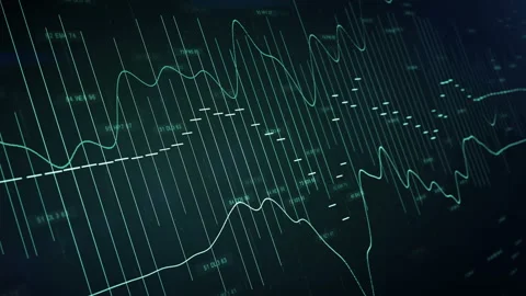 HUD equalizerHUD.Equalizer Candles and lines. Stock Footage 137968253
