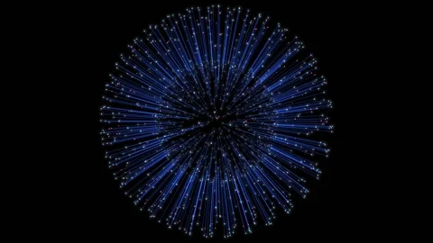 HUD Fiber Optic Sphere Stock Footage 160610055