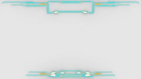 HUD frame viewfinder.Technological futuristic Sci Fi display. Stock Footage 154410479