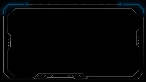 HUD Framework Digital Technology Science Fiction Framework Stock Footage 318630128