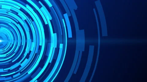 HUD Futuristic animation elements Loop Cyber digital concept. Stock Footage 158730971