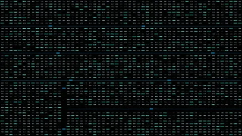 HUD Futuristic Big Data Random Visualization 4K Motion Background Video stock 158632428