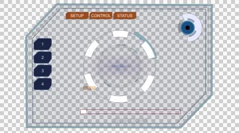 HUD futuristic button interface Stock Footage 47013498