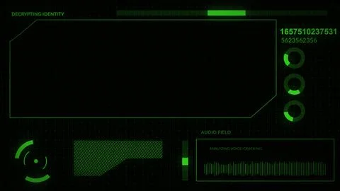 HUD Futuristic Dashboard Interface with Copyspace 스톡 일러스트