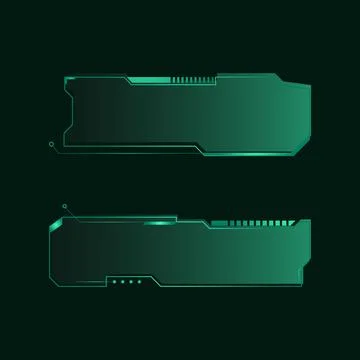 Hud futuristic frames user interface element vector Illustrazione stock