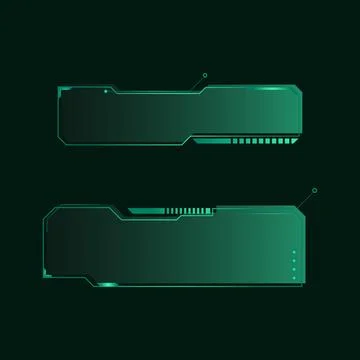 Hud futuristic frames user interface element background イラスト素材