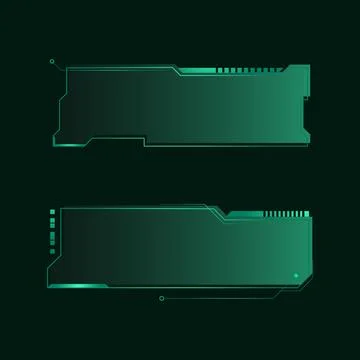 Hud futuristic frames user interface element concept Stock Illustration