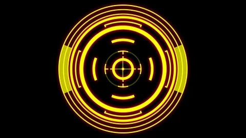 HUD futuristic - searching, tracking, locking target, loopable parts, alpha m Stock Footage 108300046