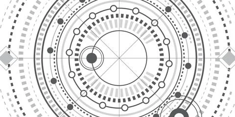 Hud Futuristic .Technical drawing.Electronic interface of the future . Stock Illustration
