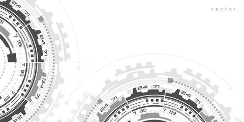 Hud Futuristic .Technical drawing.Electronic interface of the future . Stock Illustration