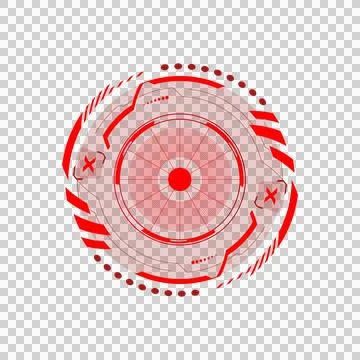 Hud futuristic technology abstract element graphic Stock Illustration