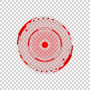 Hud futuristic technology abstract element vector Stock Illustration