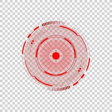Hud futuristic technology abstract element isolated Stock Illustration