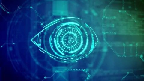 HUD Futuristic UI Interface Background Stock Illustration