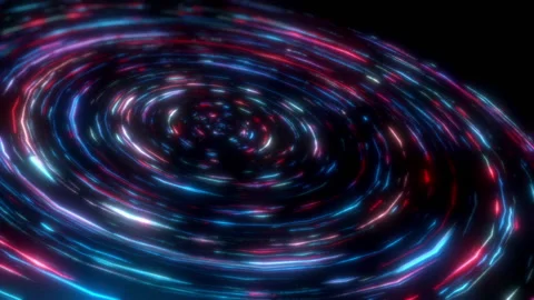 HUD Glowing Trails Stock Footage 221235167