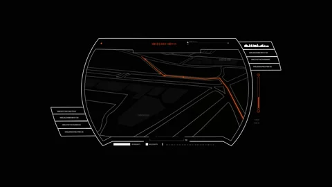 HUD GPS Tracking animation Stock-Footage 132689321