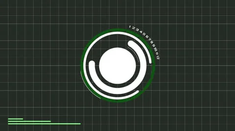 HUD green 스톡 동영상 25147614