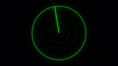 HUD Green Radar Screen Animation  4K Loop Alpha 스톡 동영상 314680655