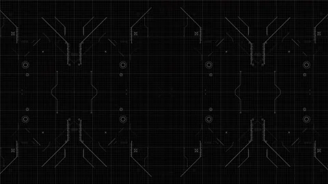 HUD grid 8 Stock Footage 225843574