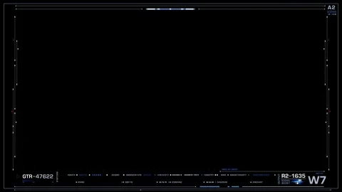 HUD Grid Frame Background Interface 스톡 동영상 76332318