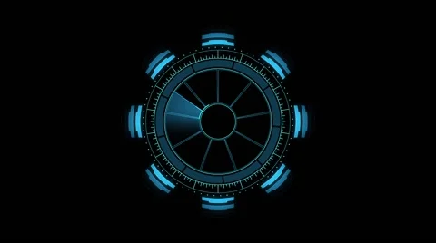 HUD Heads Up Display Scanner high tech target digital Stock Footage 68798305